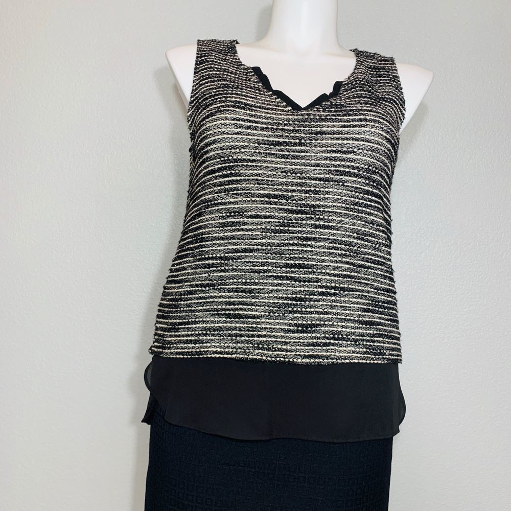 SANCTUARY BLACK AND WHITE TOP